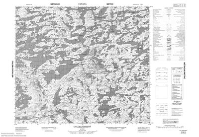 023M03 - LAC MANDONNET - Topographic Map