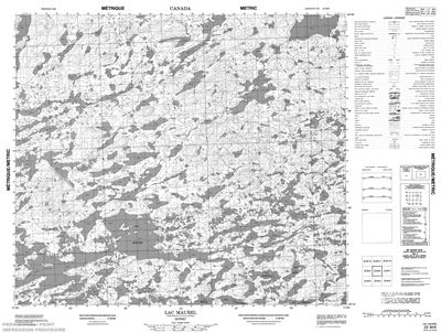 023M06 - LAC MAUREL - Topographic Map