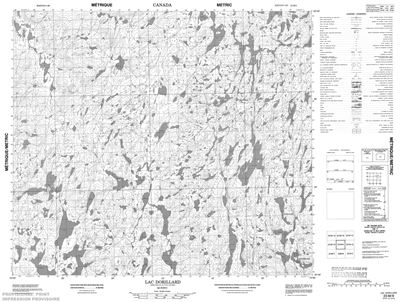 023M09 - LAC DORILLARD - Topographic Map