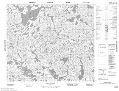 023M10 - LAC FAVARD - Topographic Map