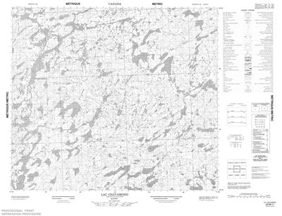 023M11 - LAC CHAVAMOND - Topographic Map