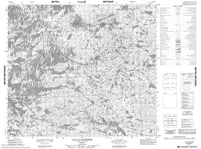 023M13 - LAC LA BAZINIERE - Topographic Map