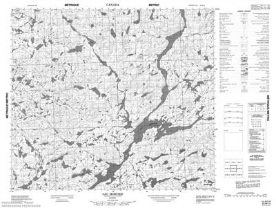 023M14 - LAC MORTIER - Topographic Map