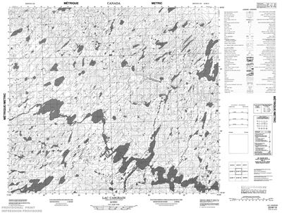 023M15 - LAC CASGRAIN - Topographic Map