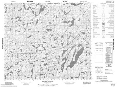 023N12 - LAC LEFRANCOIS - Topographic Map