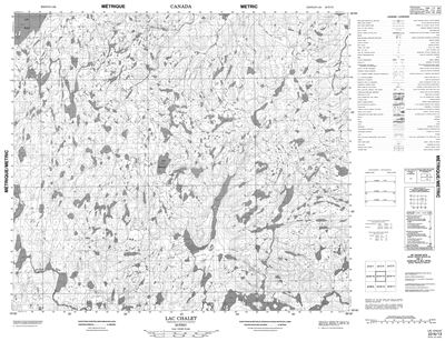 023N13 - LAC CHALET - Topographic Map