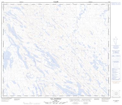 023O08 - LAC THOMPSON - Topographic Map