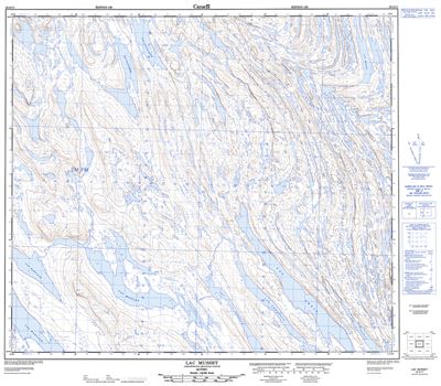 023O11 - LAC MUSSET - Topographic Map