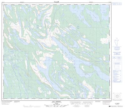 023O13 - LAC RIBERO - Topographic Map