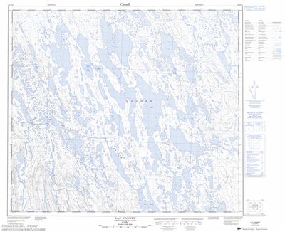 023O15 - LAC VANNES - Topographic Map