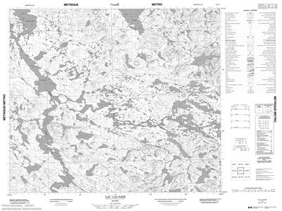 023P01 - LAC LACASSE - Topographic Map