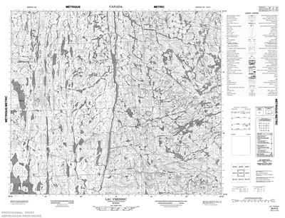 023P03 - LAC VREISNIC - Topographic Map