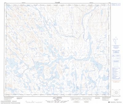 023P04 - LAC GRIFFIS - Topographic Map