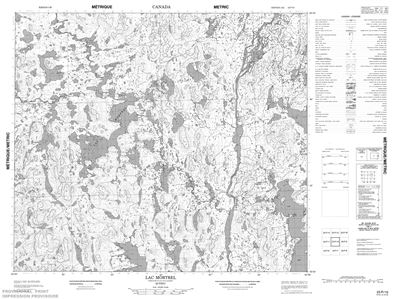 023P10 - LAC MORTREL - Topographic Map