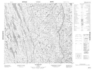 023P11 - LAC RECOUET - Topographic Map
