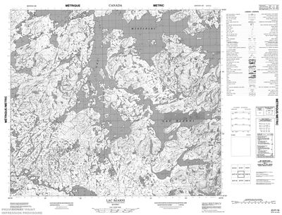 023P16 - LAC BJARNI - Topographic Map