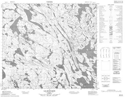 024A04 - LAC HURTUBISE - Topographic Map