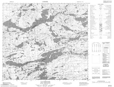 024A08 - LAC DIHOURSE - Topographic Map