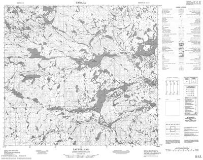 024A09 - LAC PELLAND - Topographic Map