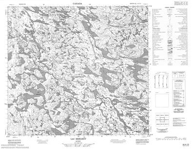024A13 - LAC BREGENT - Topographic Map