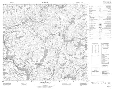 024A15 - LAC TERRIAULT - Topographic Map