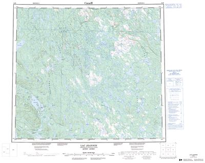 024B - LAC JEANNIN - Topographic Map