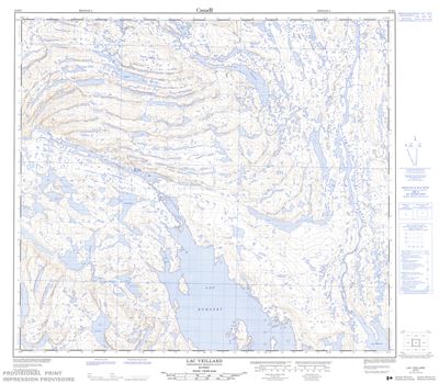 024B05 - LAC VEILLARD - Topographic Map