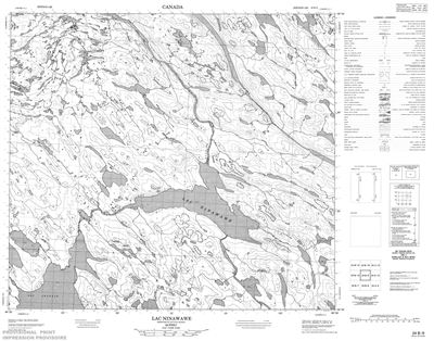 024B09 - LAC NINAWAWE - Topographic Map