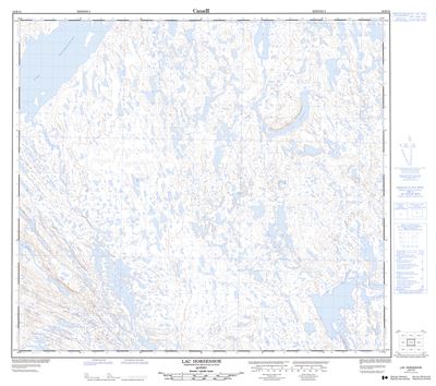 024B12 - LAC HORSESHOE - Topographic Map