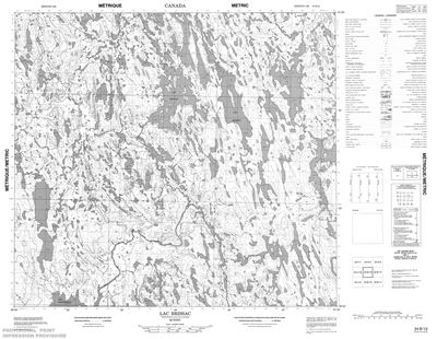 024B13 - LAC BRISSAC - Topographic Map