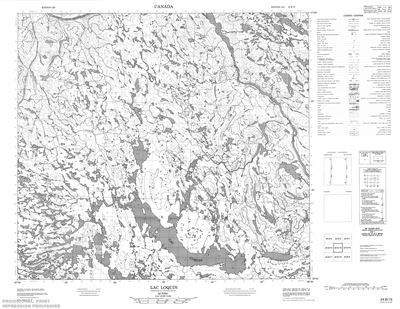 024B15 - LAC LOQUIN - Topographic Map