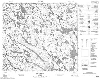024B16 - LAC UZUREAU - Topographic Map
