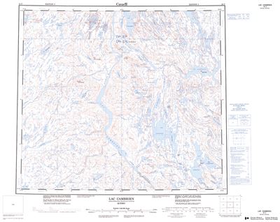 024C - LAC CAMBRIEN - Topographic Map