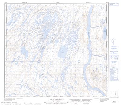 024C14 - LAC DE LA MORAINE - Topographic Map