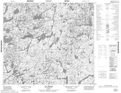 024D03 - LAC FREMIN - Topographic Map