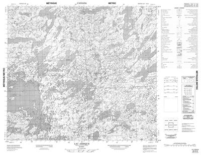 024D04 - LAC ARBIQUE - Topographic Map