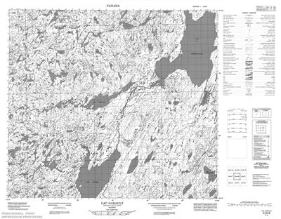 024D08 - LAC GARAULT - Topographic Map