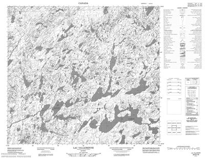 024D10 - LAC VALLERENNE - Topographic Map