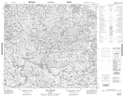 024D12 - LAC LE BOUX - Topographic Map