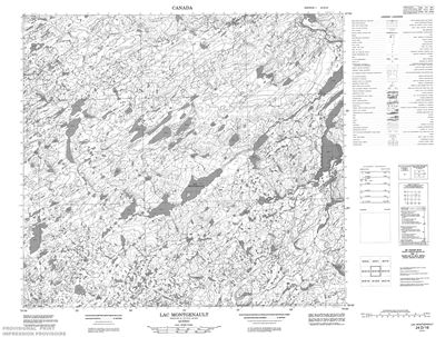 024D16 - LAC MONTGENAULT - Topographic Map