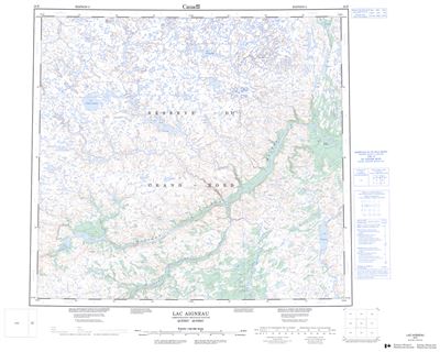 024E - LAC AIGNEAU - Topographic Map