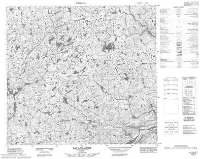 024E06 - LAC LAMALETIE - Topographic Map