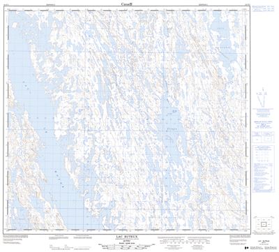 024F01 - LAC BUTEUX - Topographic Map