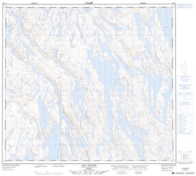 024F02 - LAC JOGUES - Topographic Map