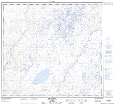 024F05 - LAC FORBES - Topographic Map