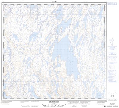024F07 - LAC HERODIER - Topographic Map