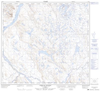 024F11 - GORGE DU MANITOU - Topographic Map