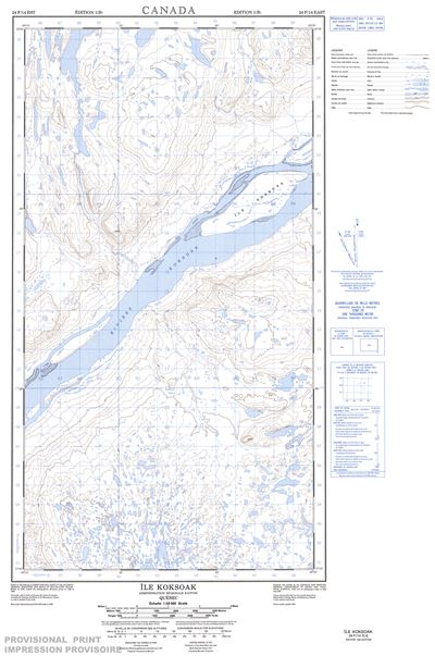 024F14E - ILE KOKSOAK - Topographic Map
