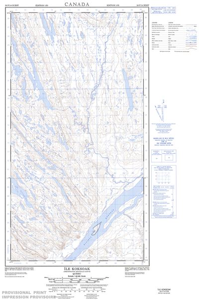 024F14W - ILE KOKSOAK - Topographic Map