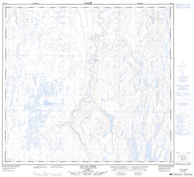 024F16 - LAC DU DOME - Topographic Map